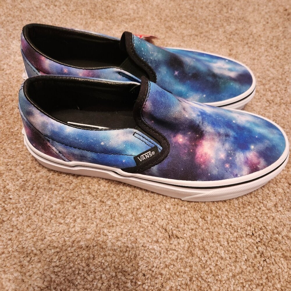 New unisex Galaxy Design Vans sneakers us mens 4.5 Womens 6.0 - Picture 2 of 7